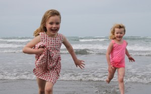 Big Girls Happy in Waves