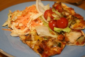 Blog - plate of pizza and salad