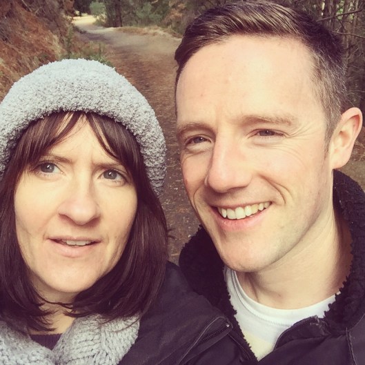 Gareth and I on walk