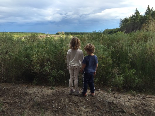 Minnie and Jackson holding hands